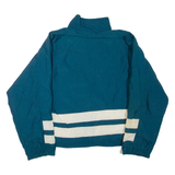 REEBOK Womens Track Jacket Green Nylon XL