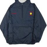 SPORT-TEK Fairview Fastpitch Mens Anorak Jacket Blue Nylon USA Hooded L