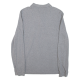LYLE & SCOTT Mens Polo Shirt Grey Long Sleeve L