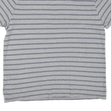 ALL SAINTS Mens Polo Shirt Grey Striped 2XL