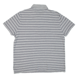 ALL SAINTS Mens Polo Shirt Grey Striped 2XL