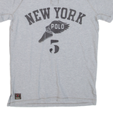 POLO RALPH LAUREN Custom Fit Mens Polo Shirt Grey S