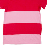 FILA Mens Polo Shirt Pink Striped S