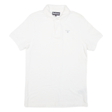 BARBOUR Mens Polo Shirt White S