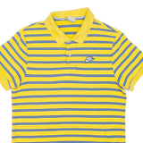 NIKE Mens Polo Shirt Yellow Striped M