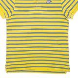 NIKE Mens Polo Shirt Yellow Striped M