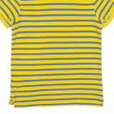 NIKE Mens Polo Shirt Yellow Striped M