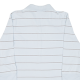 TOMMY HILFIGER Mens Polo Shirt Blue Striped 3/4 Sleeve XL