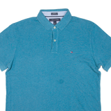 TOMMY HILFIGER Mens Polo Shirt Blue L