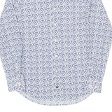 TOMMY HILFIGER Slim Fit Mens Shirt Blue Floral Long Sleeve S