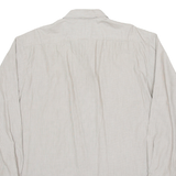 BOSS Mens Shirt Grey Striped Long Sleeve XL