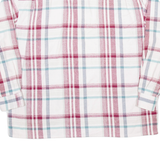 VINCI TRADITION Mens Flannel Shirt Red Check Long Sleeve L