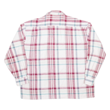 VINCI TRADITION Mens Flannel Shirt Red Check Long Sleeve L