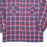 Mens Lumberjack Shirt Blue Check Long Sleeve M