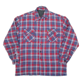 Mens Lumberjack Shirt Blue Check Long Sleeve M