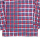 Mens Lumberjack Shirt Blue Check Long Sleeve M