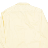 TOMMY HILFIGER Slim Fit Mens Plain Shirt Yellow Long Sleeve XL