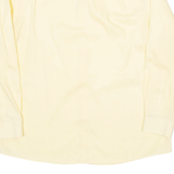 TOMMY HILFIGER Slim Fit Mens Plain Shirt Yellow Long Sleeve XL