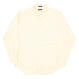 NAUTICA Mens Plain Shirt Yellow Long Sleeve M