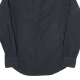 TOMMY HILFIGER Mens Plain Shirt Black Long Sleeve S