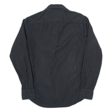 TOMMY HILFIGER Mens Plain Shirt Black Long Sleeve S