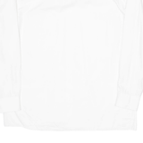 Mens Plain Shirt White Long Sleeve M