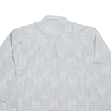 CARLETTI Mens Plain Shirt Grey Long Sleeve L