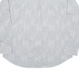 CARLETTI Mens Plain Shirt Grey Long Sleeve L