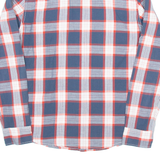 LEE Mens Shirt Blue Check Long Sleeve M