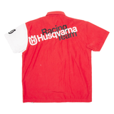 Racing Team Mens Plain Shirt Red L