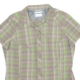 COLUMBIA Womens Shirt Green Check M