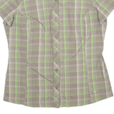 COLUMBIA Womens Shirt Green Check M