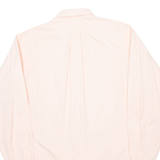 Mens Plain Shirt Pink Long Sleeve M
