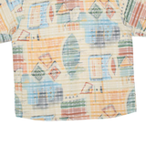 JEAN MASERICK Mens Shirt Brown Crazy Pattern XL