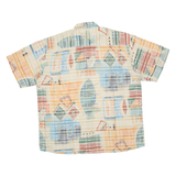 JEAN MASERICK Mens Shirt Brown Crazy Pattern XL