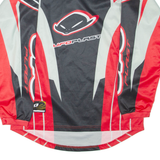 UFO SPORTSWEAR Mens Jersey Red Long Sleeve V-Neck M