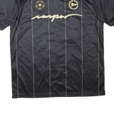 Mens Jersey Black V-Neck 2XL