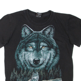 ROCK EAGLE Wolf Womens T-Shirt Black S