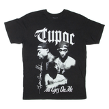 PULL & BEAR Tupac Womens T-Shirt Black S