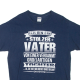 GILDAN Mens T-Shirt Blue L