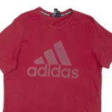 ADIDAS Mens T-Shirt Red L