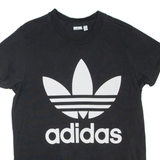 ADIDAS Womens T-Shirt Black UK 10