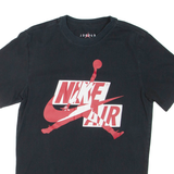 AIR JORDAN Mens T-Shirt Black S