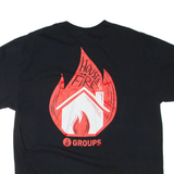 GILDAN Mens T-Shirt Black XL