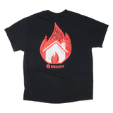 GILDAN Mens T-Shirt Black XL