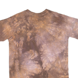THE MOUNTAIN Native American Mens Tie Dye T-Shirt Brown 90s USA L