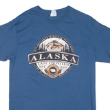 DELTA Alaska Mens T-Shirt Blue USA M