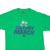 RUSSELL ATHLETIC Notre Dame University Mens T-Shirt Green USA L