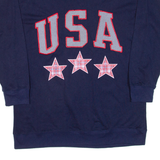 L.A.GOLD Usa Mens T-Shirt Blue Long Sleeve 90s USA S