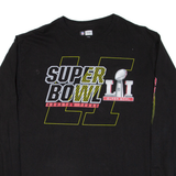 NFL Super Bowl Houston Texas Mens T-Shirt Black Long Sleeve USA XL